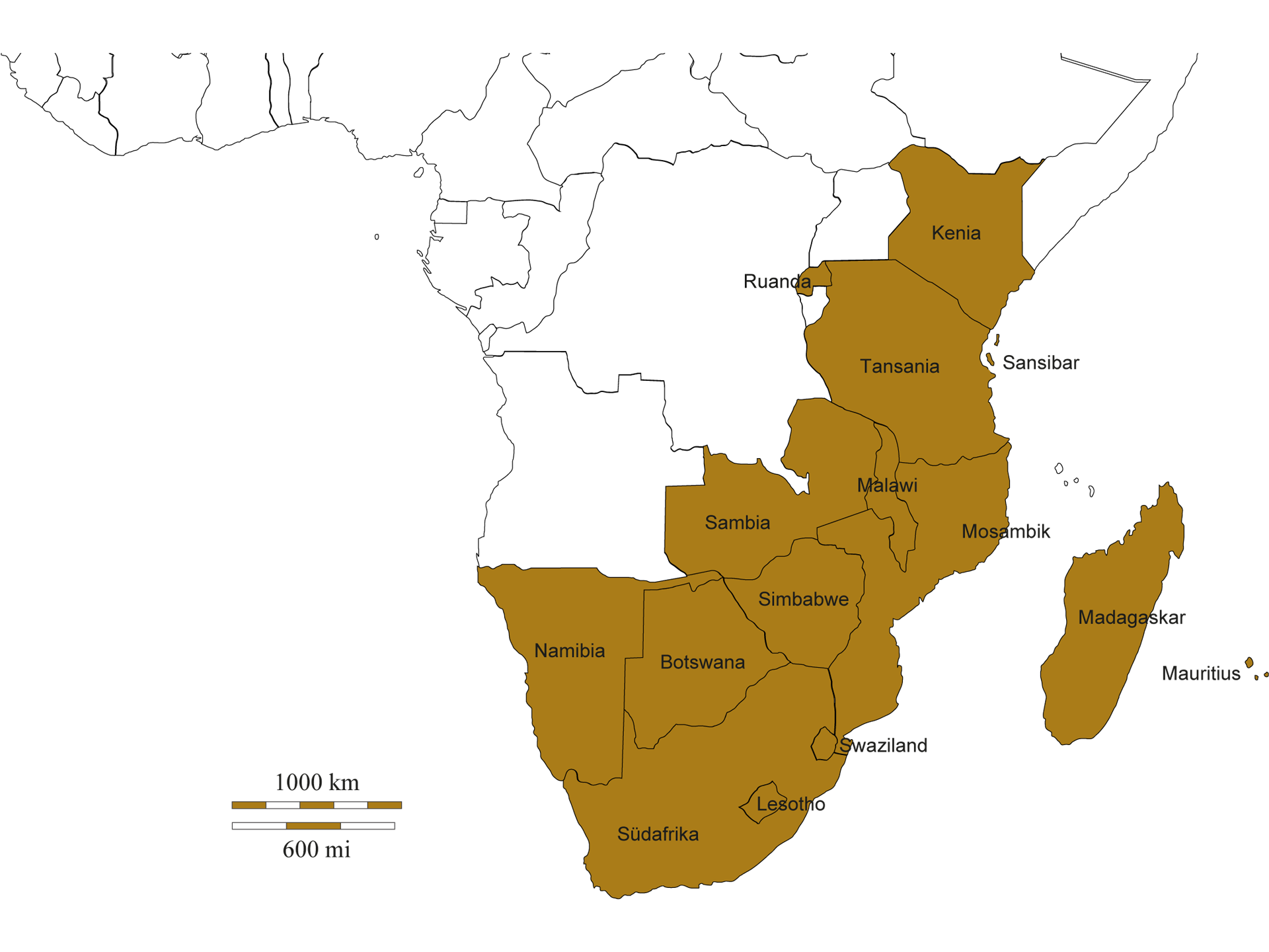Afrika-Karte